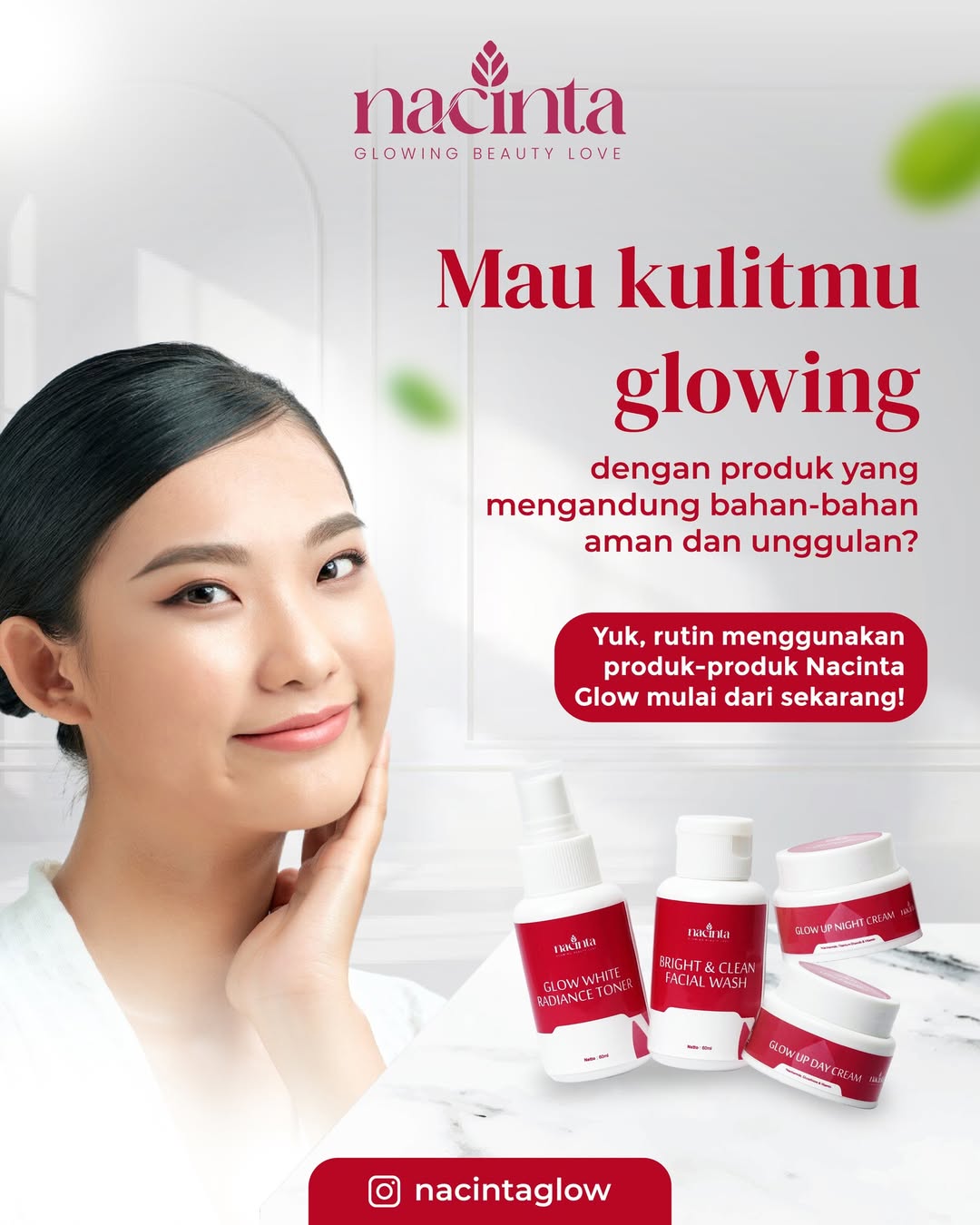 Hadir Perdana di Sulawesi Selatan! Nacinta Glow Rilis 4 Produk Skincare Andalannya – Ini Manfaatnya